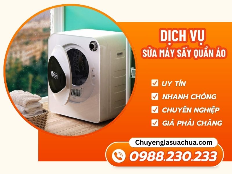 Sửa máy sấy quần áo nhanh chóng uy tín tận nơi!