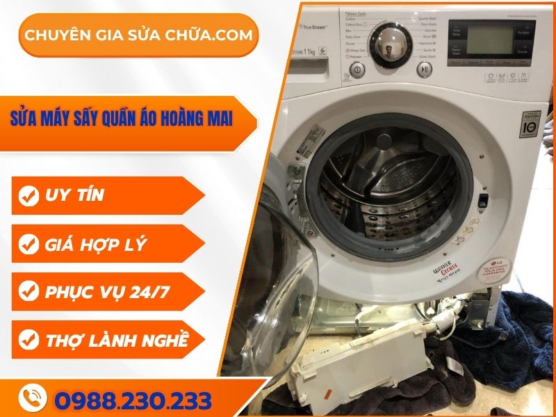 Sửa máy sấy quần áo Hoàng Mai uy tín, giá rẻ!