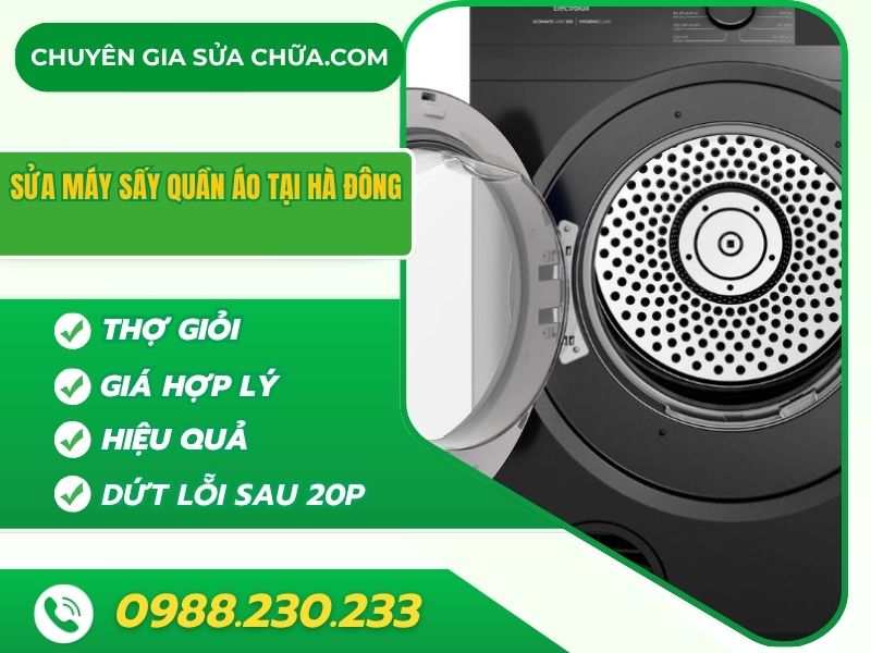 Sửa máy sấy quần áo tại Hà Đông giá rẻ tại nhà!