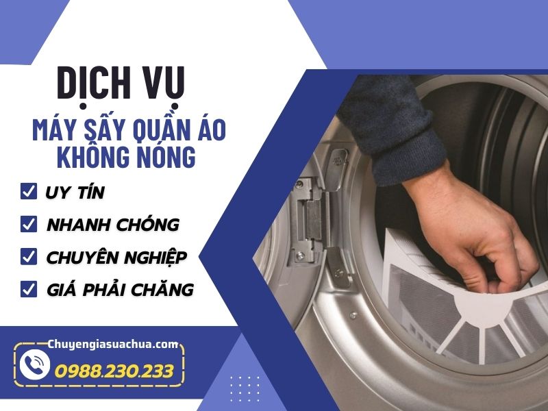 Máy sấy quần áo không nóng sửa tận nơi giá ưu đãi!