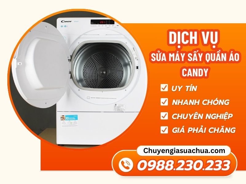 Sửa máy sấy quần áo Candy sửa nhanh tận nơi uy tín!