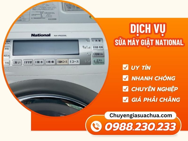Sửa máy giặt National sửa nhanh chuẩn uy tín tận nơi!