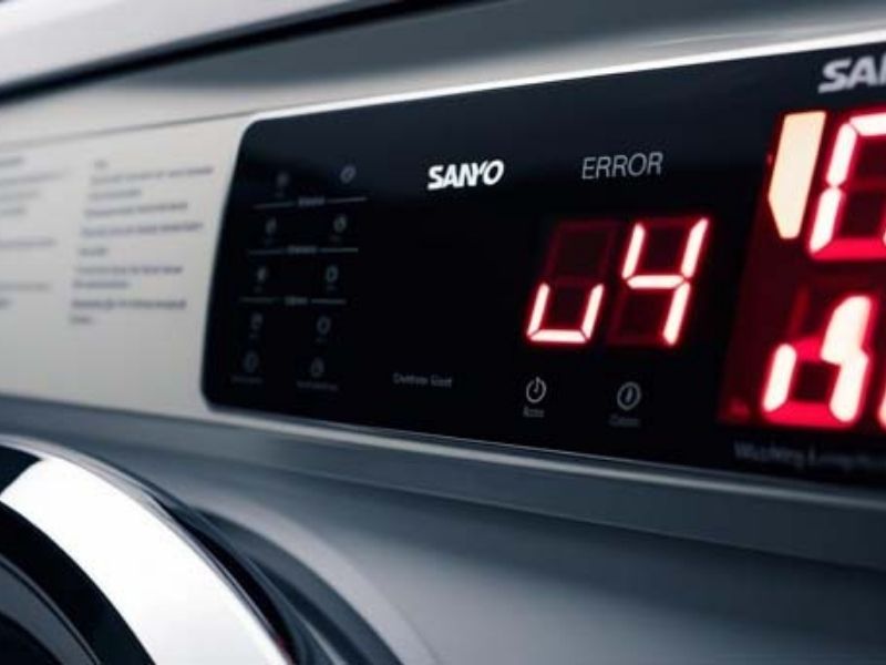 Nguyên nhân máy giặt Sanyo báo lỗi U4
