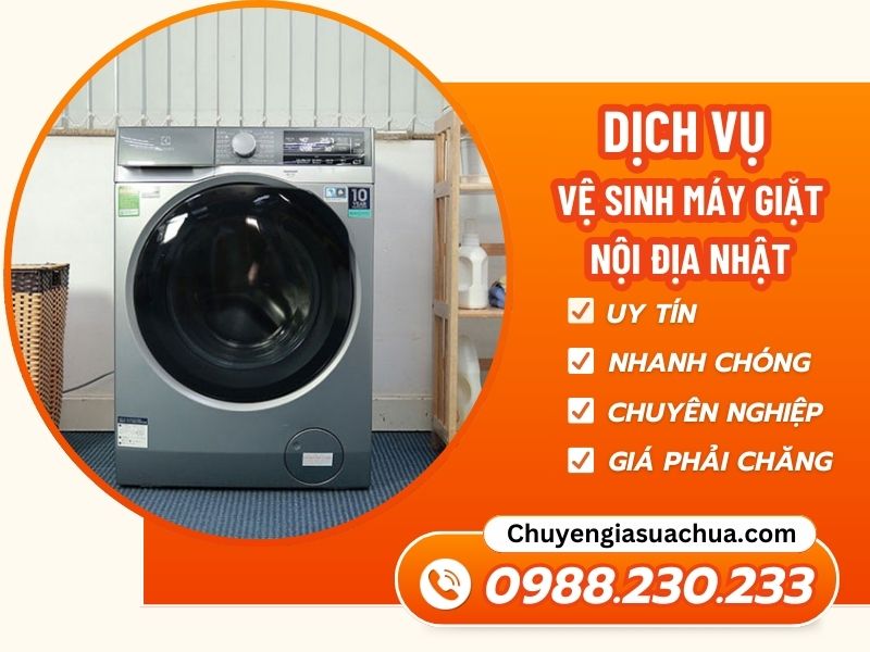 Vệ sinh máy giặt nội địa Nhật uy tín tận tâm tận nơi!