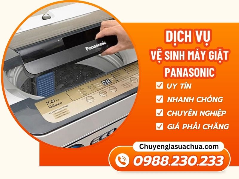 Vệ sinh máy giặt Panasonic sạch như mới giá phải chăng!