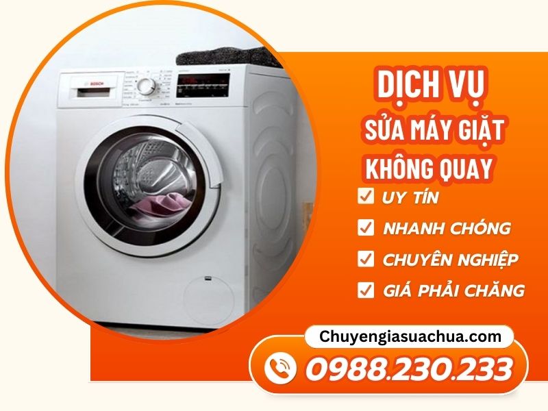 Máy giặt không quay giải pháp từ Chuyengiasuachua!