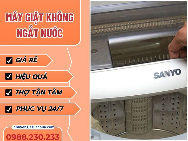 Máy giặt không ngắt nước cách xử lý triệt lỗi tại nhà!