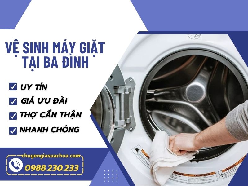 Vệ sinh máy giặt tại Ba Đình sạch bóng, giá rẻ tại nhà!