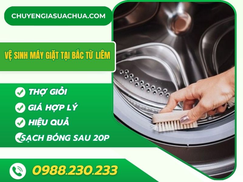 Vệ sinh máy giặt tại Bắc Từ Liêm uy tín giá tốt!