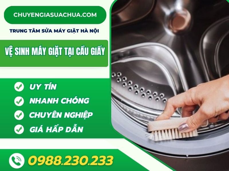 Vệ sinh máy giặt tại Cầu Giấy giá rẻ tận nơi!