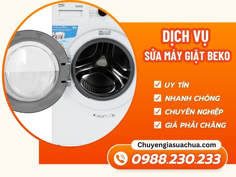 Sửa máy giặt Beko nhanh chóng, uy tín, chuyên nghiệp!