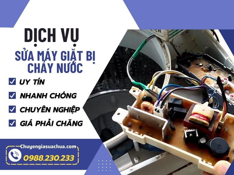 Máy giặt bị chảy nước gọi ngay Chuyengiasuachua xử lý kịp thời!
