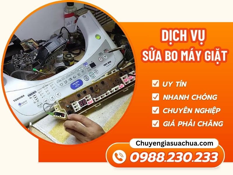 Sửa bo máy giặt thợ giỏi giá tốt bảo hành cao!