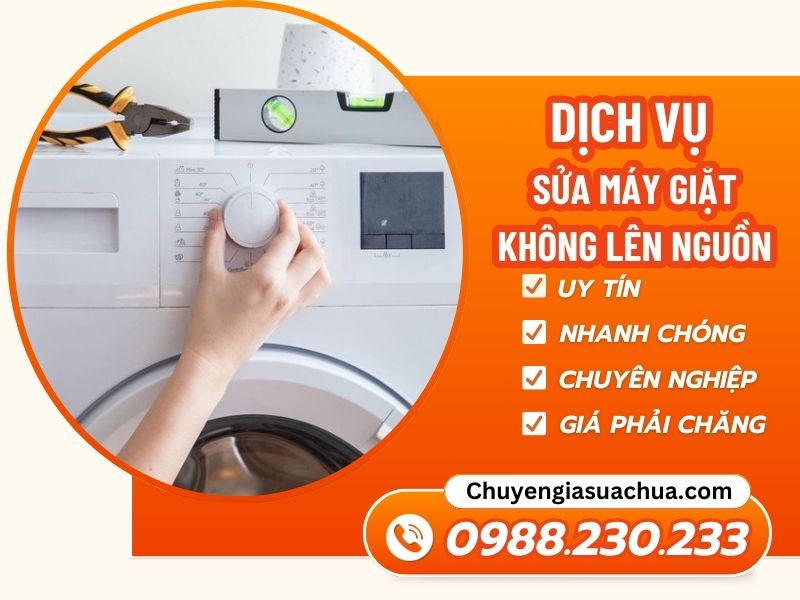 Máy giặt không lên nguồn? Xử lý ngay tại nhà cùng Chuyengiasuachua!