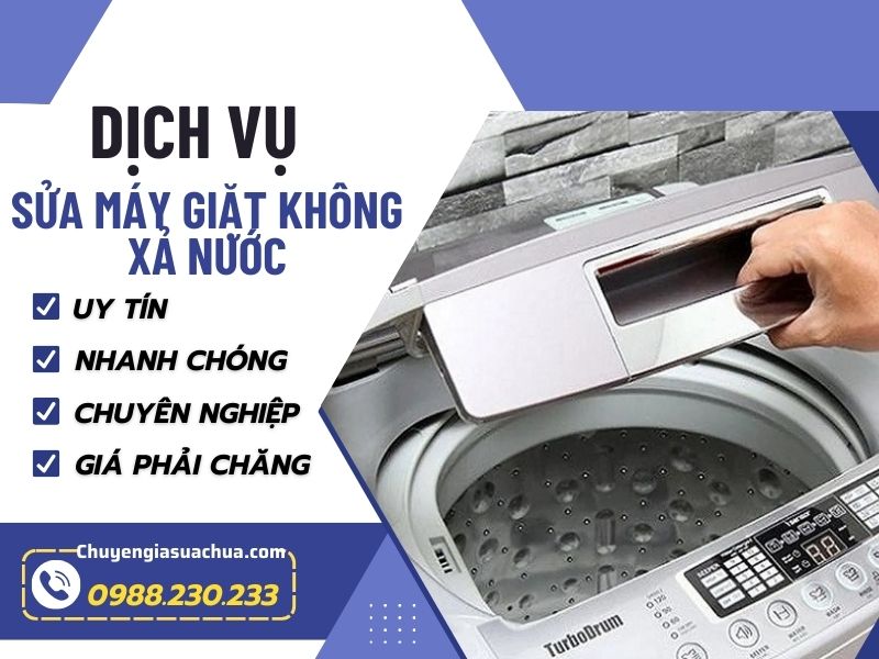 Máy giặt không xả nước – Nguyên nhân và cách sửa triệt để!