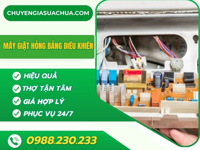 Cách xử lý máy giặt hỏng bảng điều khiển an toàn