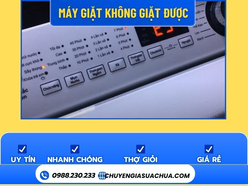 Cách xử lý máy giặt không giặt được nhanh tại nhà!