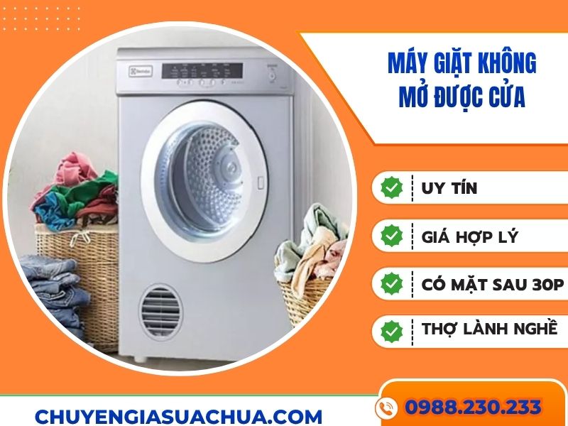 Cách khắc phục máy giặt không mở được cửa chuẩn nhất!