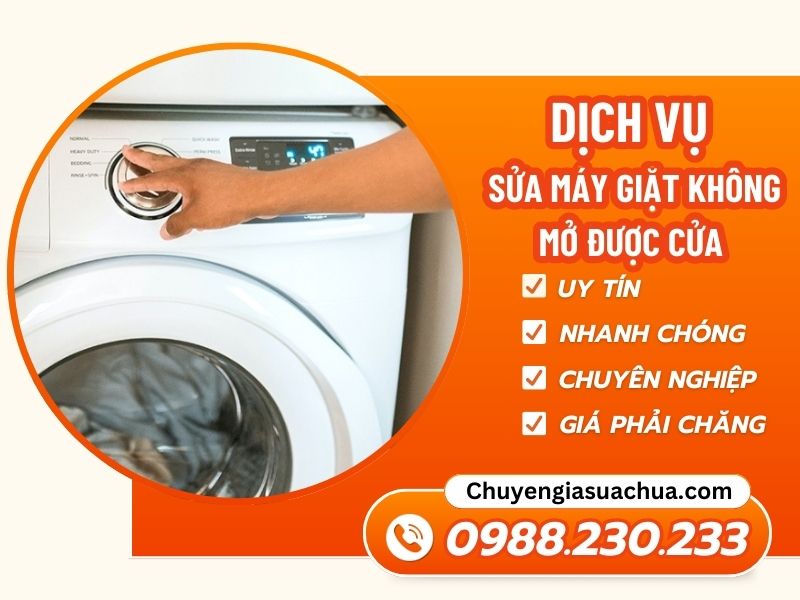 Máy giặt không mở được cửa cùng Chuyengiasuachua khắc phục nhanh chóng!