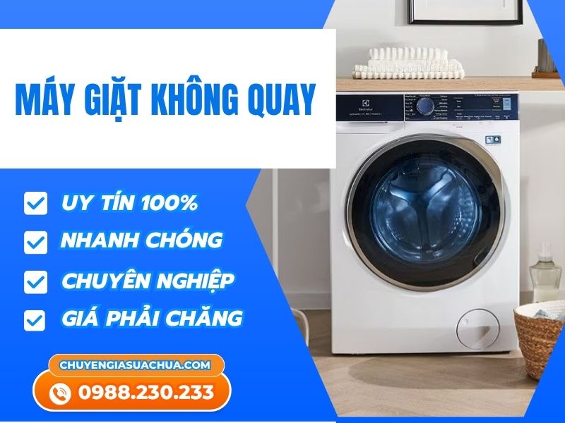Cách sửa máy giặt không quay triệt lỗi ngay tại nhà