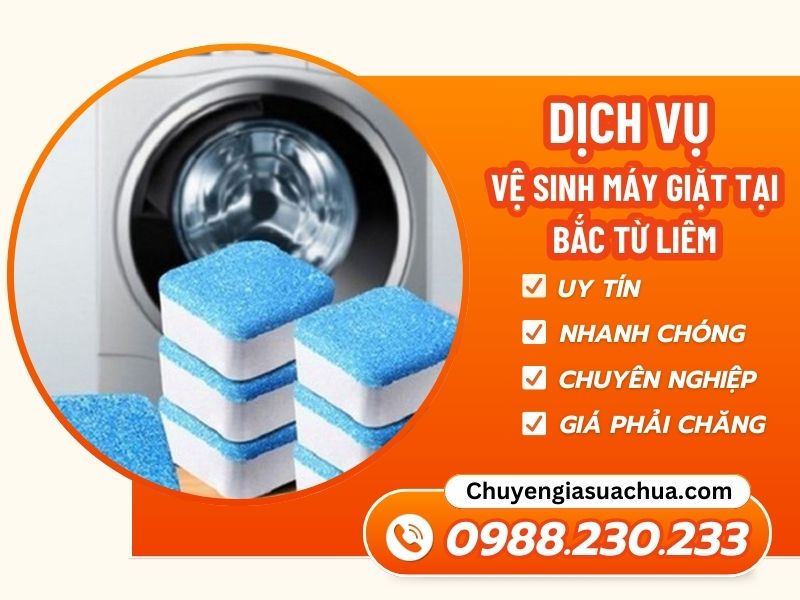Vệ sinh máy giặt tại Bắc Từ Liêm uy tín giá tốt!