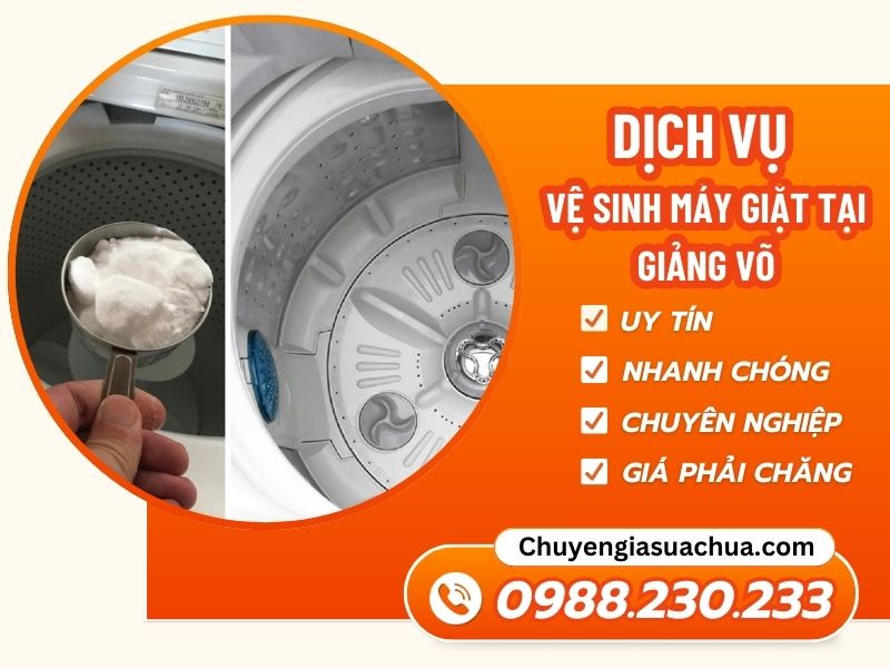 Vệ sinh máy giặt tại Giảng Võ nhanh chuẩn giá ưu đãi!