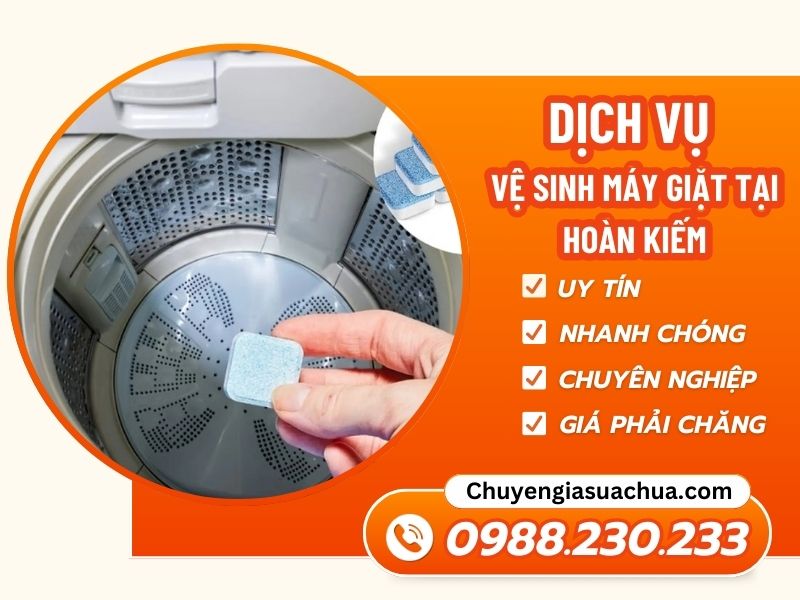 Vệ sinh máy giặt tại Hoàn Kiếm uy tín giá phải chăng!
