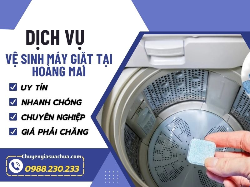 Vệ sinh máy giặt tại Hoàng Mai sạch sâu giá tốt!