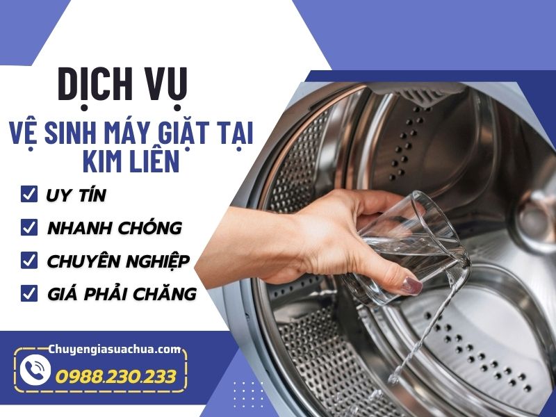 Vệ sinh máy giặt tại Kim Liên uy tín chuyên nghiệp giá tốt!