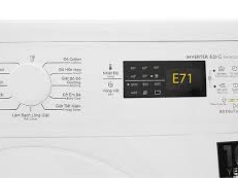 Cam kết dịch vụ sửa lỗi E71 máy giặt Electrolux