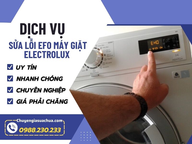 Lỗi EHO máy giặt Electrolux – Nguyên nhân và cách khắc phục an toàn!