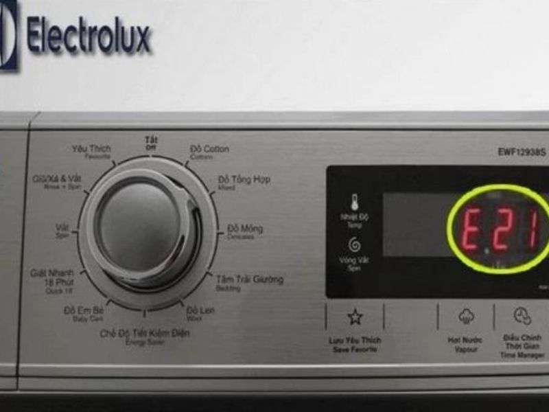 Mẹo sử dụng và bảo dưỡng máy giặt Electrolux để tránh lỗi E21