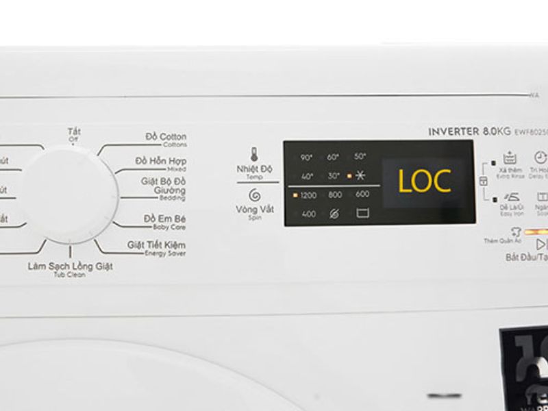 Quy trình thợ chuyên nghiệp xử lý lỗi LOC máy giặt Electrolux