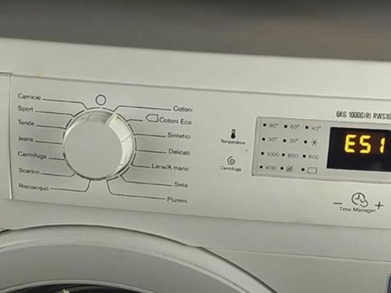 Nguyên nhân lỗi E51 máy giặt Electrolux