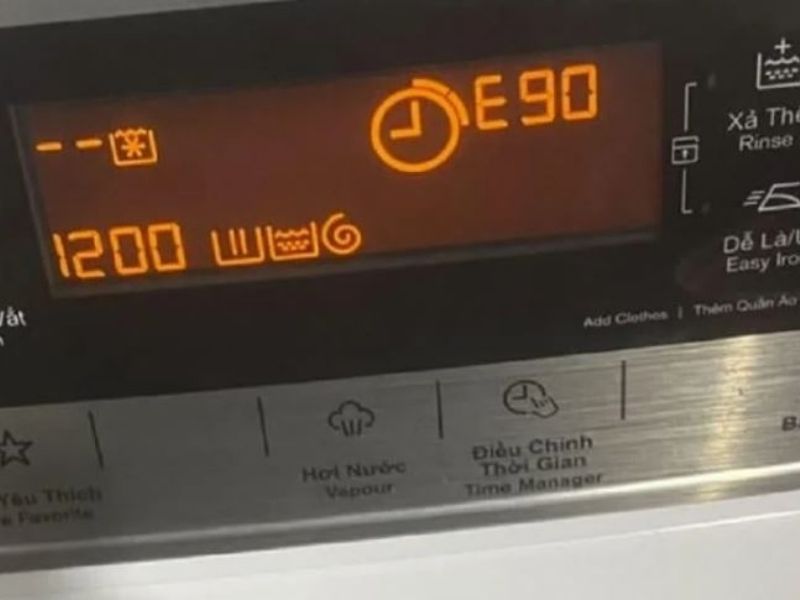 Nguyên nhân lỗi E90 máy giặt Electrolux