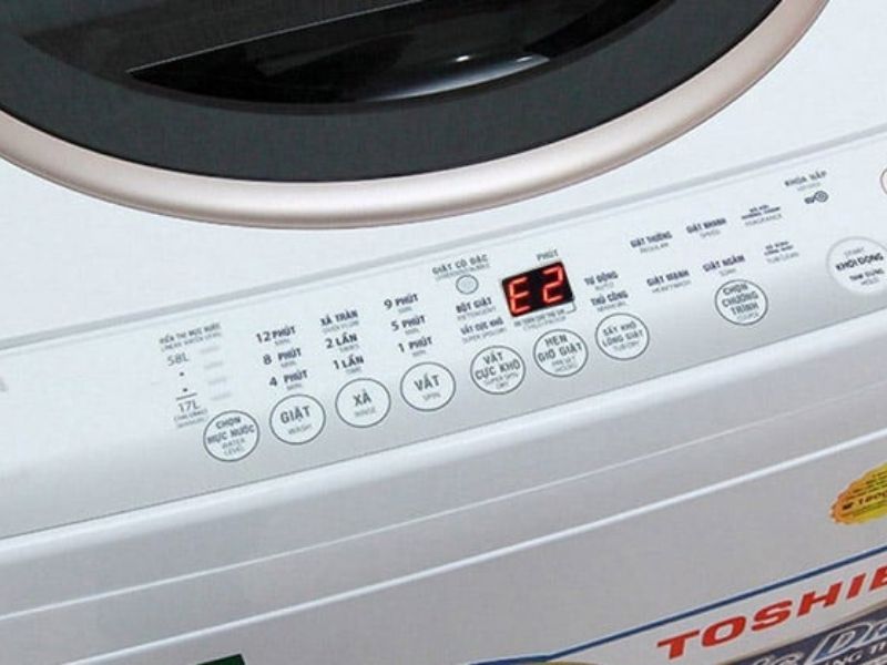 Quy trình thợ sửa máy giặt Toshiba lỗi E2