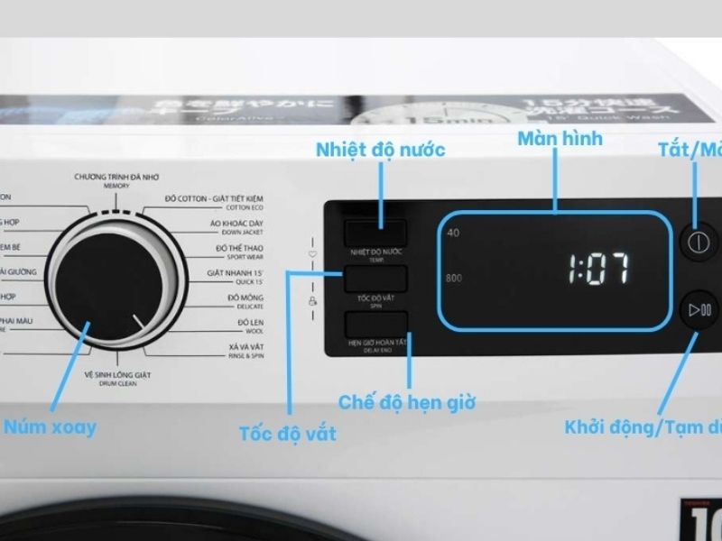 Cách sử dụng máy giặt Toshiba – Quy trình chi tiết